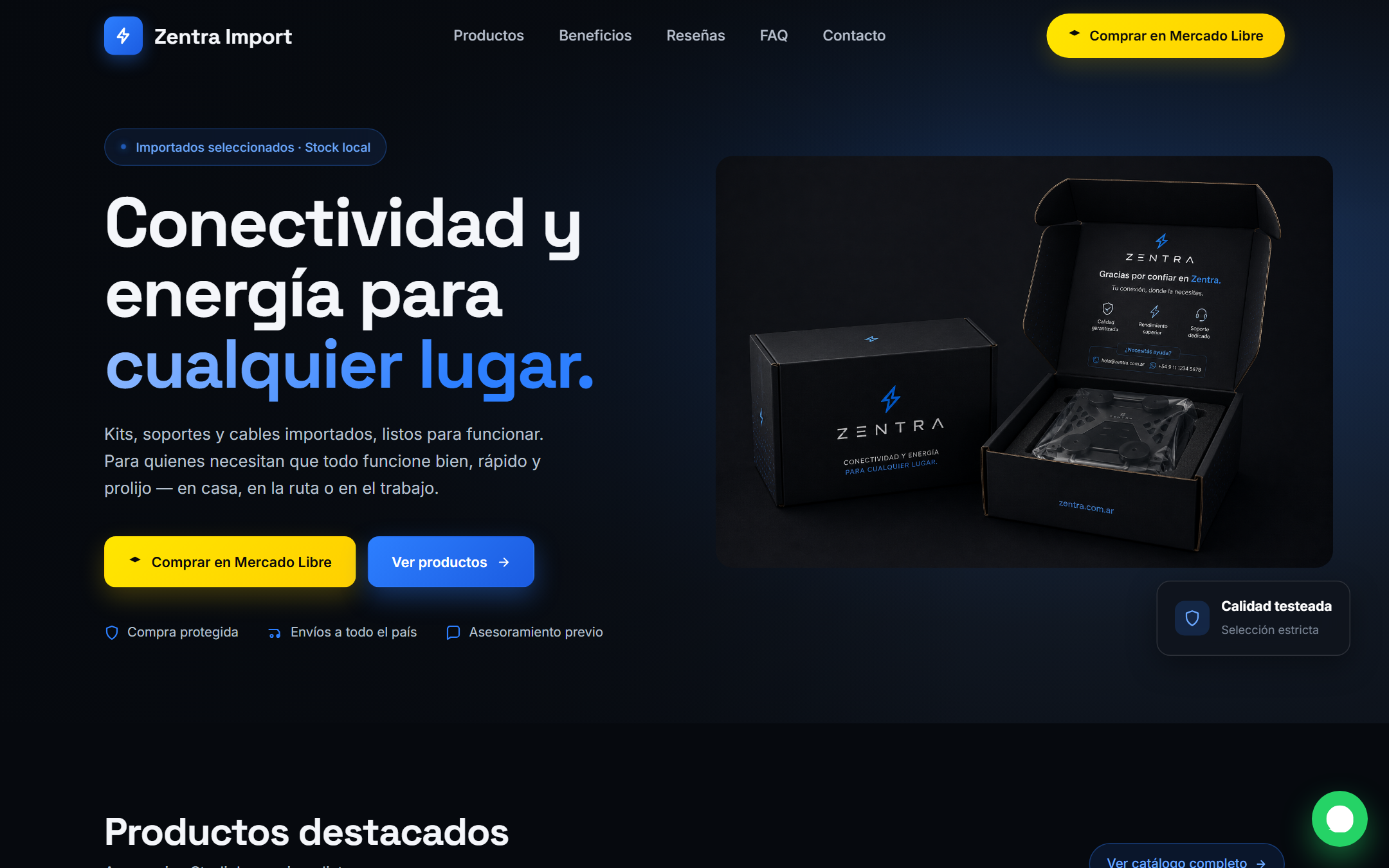 ZENTRA Import — Accesorios Starlink